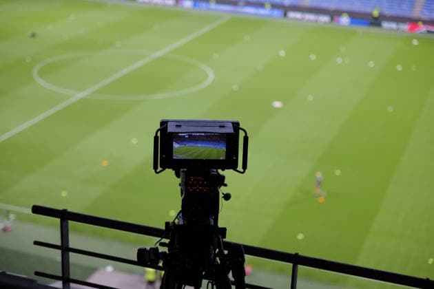 Football : OL Lyonnes women v Chelsea women - Women s champions league - 30 09 2026 Illustration camera TV during the UEFA Champions league womens match between OL Lyonnes women and Chelsea women at Groupama Stadium Decines Charpieu Lyon on September 30, 2026 , France LYONFrance  Copyright: xMouradxALLILIx