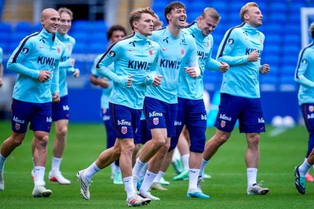 Soccer, Nations League: Wales vs. Norway, Nations League: Cardiff, Wales 20260930 Martin Odegaard during training at Cardiff City Stadium the day before the match against Wales. Photo: Lise Aserud, NTB, Cardiff, Wales. FOR EDITORIAL USE ONLY. RESTRICTED USE FOR BETTING COMPANIES.  Copyright: xLisexAserudx xNTBx