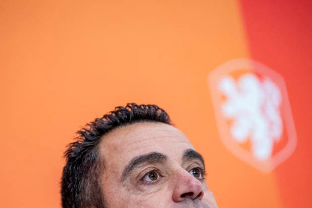 THESSALONIKI: Netherlands head coach Xavi Hernandez at the press conference ahead of the UEFA Nations League match between Greece and the Netherlands at Toumba Stadium on September 30, 2026, in Thessaloniki, Greece. Photo by DeFodi Images