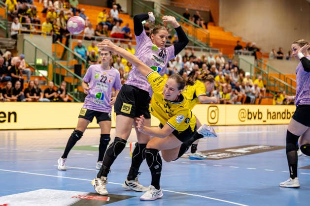 Dortmund, September 30, 2026, Handball, Women s, DHB Cup, 2nd Round, BVB Borussia Dortmund vs. SV Union Halle Neustadt, Guro Nestaker (BVB), 33 on a shot on goal
