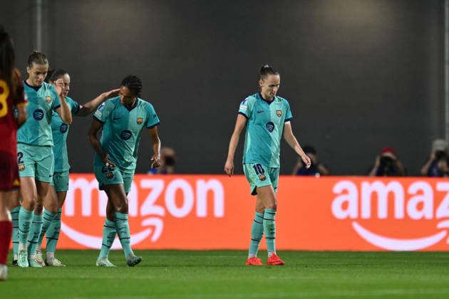 IPA89151532 - Caroline Graham Hansen of F.C. Barcelona celebrates after scoring the goal that made the score 0-1 during Matchday 2 of the 2026 27 UEFA Women s Champions League group stage, a soccer match between A.S. Roma and FC Barcelona, Barca at Tre Fontane Stadium on September 30, 2026, in Rome, Italy.  Copyright: xDomenicoxCippitelli IPAxSportx xx IPA89151532