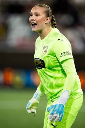 September 30, 2026: Goalkeeper Hanna Karlsson of Häcken during the Women’s Champions League soccer match between Häcken and Juventus on September 30, 2026 in Gothenburg. Photo by Michael Erichsen, BILDBYRAN COP 89 MI1032 soccer football fotball UEFA Women’s Champions League Häcken Juventus women’s BBENG soccer football fotball UEFA Women’s Champions League Häcken Juventus women’s BBENG  Copyright: MICHAELxERICHSEN BB260930MI080