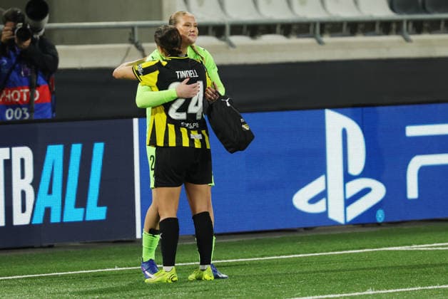 GOTHENBURG, SWEDEN 20260930 Häcken s Hanna Karlsson after Wednesday s UEFA Women s Champions League soccer match between BK Häcken and Juventus FC at Bravida Stadium, GOTHENBURG, SWEDEN x9200x Copyright: xAdamxIhse TTx WOMENS CHAMPIONS LEAGUE HURRICANE - JUVENTUS