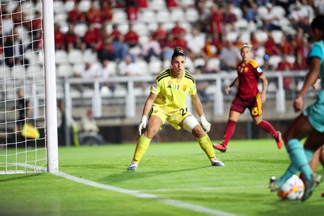 IPA89151715 - Roma vs. Barcelona during the AS Roma vs. FC Barcelona, Barca UEFA Champions League Women s soccer match in Rome, Italy, on September 30, 2026  Copyright: xLuigixMariani IPAxSportx xx IPA89151715