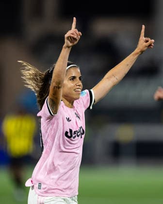 September 30, 2026: Alba Redondo of Juventus celebrates after scoring the 0–3 goal during the Women’s Champions League soccer match between Häcken and Juventus on September 30, 2026 in Gothenburg. Photo by Michael Erichsen, BILDBYRAN COP 89 MI1032: soccer, football, UEFA Women’s Champions League, Häcken, Juventus, women’s soccer, BBENG Copyright: MICHAELxERICHSEN BB260930MI094