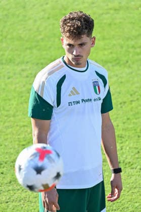 SOCCER - UEFA Nations League - TEAM ITALY - TRAINING Photo by IPA ABACAPRESS.COM89152546 - Italian player Sebastiano Esposito during TEAM ITALY - TRAINING, a UEFA Nations League soccer match in Florence, Italy, on September 30, 2026 Florence Italy Copyright: xIPAxSport ABACAx
