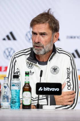 Jürgen Klopp, Head Coach, German National Team, Germany, Portrait, GER, Germany vs. Serbia, Soccer, UEFA Nations League, League Phase, League A, Post-Match Press Conference, 2026–2027 Season, September 30, 2026 DFL DFB REGULATIONS PROHIBIT ANY USE OF PHOTOGRAPHS AS IMAGE SEQUENCES AND OR QUASI-VIDEO Photo: HMB Media, Heike Feiner Copyright: HMBxMedia HeikexFeiner