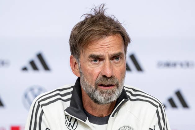 Jürgen Klopp, Head Coach, German National Team, Germany, Portrait, GER, Germany vs. Serbia, Soccer, UEFA Nations League, League Phase, League A, Post-Match Press Conference, 2026–2027 Season, September 30, 2026 DFL DFB REGULATIONS PROHIBIT ANY USE OF PHOTOGRAPHS AS IMAGE SEQUENCES AND OR QUASI-VIDEO Photo: HMB Media, Heike Feiner Copyright: HMBxMedia HeikexFeiner
