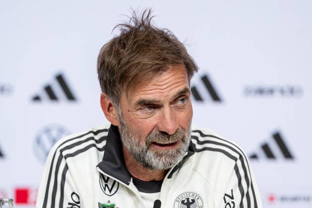 Jürgen Klopp, Head Coach, German National Team, Germany, Portrait, GER, Germany vs. Serbia, Soccer, UEFA Nations League, League Phase, League A, Post-Match Press Conference, 2026–2027 Season, September 30, 2026 DFL DFB REGULATIONS PROHIBIT ANY USE OF PHOTOGRAPHS AS IMAGE SEQUENCES AND OR QUASI-VIDEO Photo: HMB Media, Heike Feiner Copyright: HMBxMedia HeikexFeiner