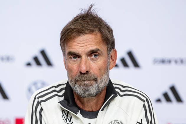 Jürgen Klopp, Head Coach and National Team Coach, Germany, in a pensive pose; Germany vs. Serbia, soccer, UEFA Nations League, League A, post-match press conference, 2026–2027 season, September 30, 2026 DFL DFB REGULATIONS PROHIBIT ANY USE OF PHOTOGRAPHS AS IMAGE SEQUENCES AND OR QUASI-VIDEO Photo: HMB Media, Heike Feiner Copyright: HMBxMedia HeikexFeiner