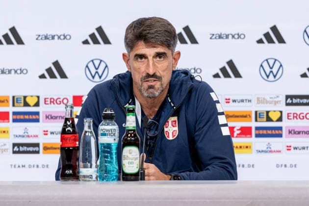 Veljko Paunovic, Head Coach, Serbia Portrait, Germany vs. Serbia, Soccer, UEFA Nations League, League A, Post-Match Press Conference, 2026–2027 Season, September 30, 2026 DFL DFB REGULATIONS PROHIBIT ANY USE OF PHOTOGRAPHS AS IMAGE SEQUENCES AND OR QUASI-VIDEO Photo: HMB Media, Heike Feiner Copyright: HMBxMedia HeikexFeiner
