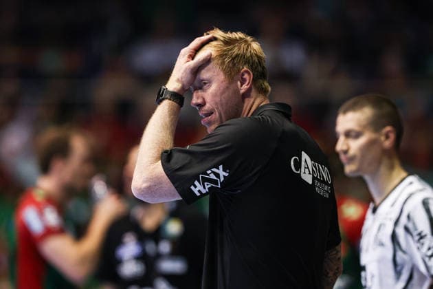 Coach Borge Lund, THW Kiel, Handball Bundesliga, 2026–2027 Season, SC Magdeburg vs. THW Kiel at the GETEC Arena in Magdeburg, Handball, Germany, September 30, 2026