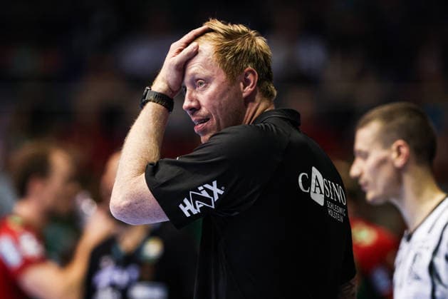 Coach Borge Lund, THW Kiel, Handball Bundesliga, 2026–2027 Season, SC Magdeburg vs. THW Kiel at the GETEC Arena in Magdeburg, Handball, Germany, September 30, 2026