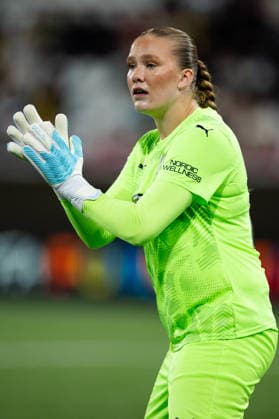 September 30, 2026: Goalkeeper Hanna Karlsson of Häcken during the Women s Champions League soccer match between Häcken and Juventus on September 30, 2026 in Gothenburg. Photo by Michael Erichsen, BILDBYRAN COP 89 MI1032 soccer football UEFA Women’s Champions League Häcken Juventus women’s team BBENG  Copyright: MICHAELxERICHSEN BB260930MI106