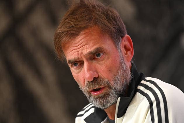 German National Team Coach Juergen KLOPP GER, single frame, cropped single image, portrait, Press conference on September 30, 2026, UEFA Nations League group stage, Group B, Matchday 3: Germany (GER) vs. Serbia (SRB) on October 1, 2026, ALLIANZ ARENA Â