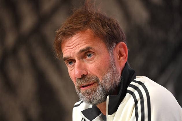 German National Team Coach Juergen KLOPP GER, single frame, cropped single image, portrait, Press conference on September 30, 2026, UEFA Nations League group stage, Group B, Matchday 3: Germany (GER) vs. Serbia (SRB) on October 1, 2026, ALLIANZ ARENA Â