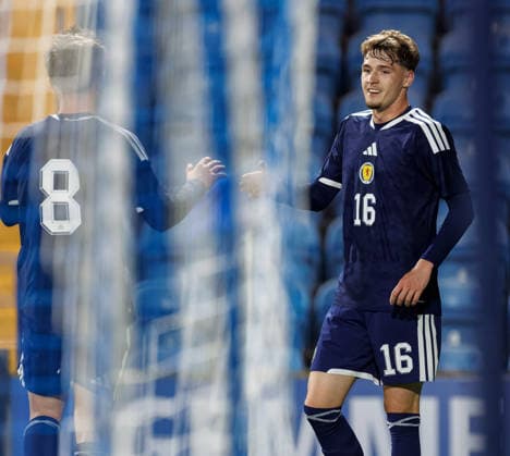 30.09.2026 Scotland U21, U 21 v Azerbaijan: Tyler Fletcher of Scotland celebrates goal no 4  Copyright: xWilliexVassx NINTCHDBPICT001112385088