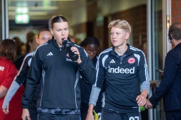 September 30, 2026, xhfmx, Soccer: UEFA Women s Europa Cup Qualifiers, Eintracht Frankfurt vs. Fimleikafelag Hafnarfjördur vs. Larissa Mühlhaus, Eintracht Frankfurt Women, Paulina Krumbiegel, Eintracht Frankfurt Women, Frankfurt