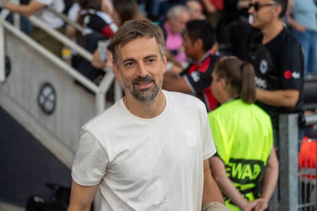 September 30, 2026, xhfmx, Soccer, UEFA Women s Europa Cup Qualifiers, Eintracht Frankfurt vs. Fimleikafelag Hafnarfjördur, Niko Arnautis, Coach of Eintracht Frankfurt Women s Team, Frankfurt