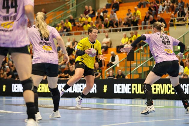 GER, BVB Borussia Dortmund Handball vs. SV Union Halle Neustadt, Handball, DHB Women s Cup, 2026–2027 Season, September 30, 2026, Alina Grijseels, BVB Borussia Dortmund Handball GER, BVB Borussia Dortmund Handball vs. SV Union Halle Neustadt, Handball, DHB Women s Cup, 2026–2027 Season, September 30, 2026, Dortmund Copyright: xEibner-Pressefoto JavadxMohammadpourx EP_JMR