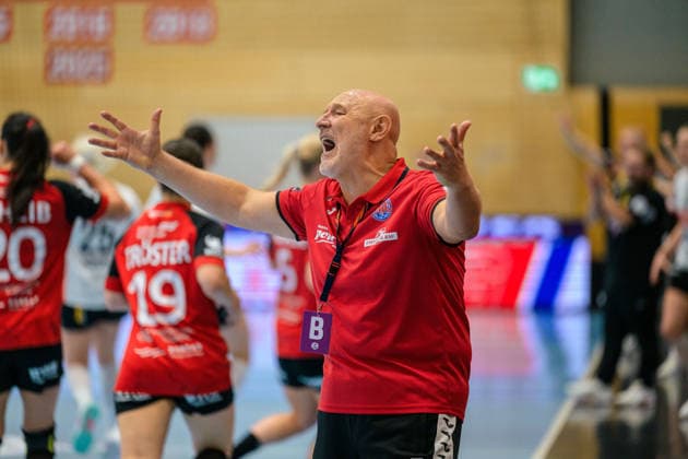 Herbert Mueller, Thueringer HC, Coach (GER), Thueringer HC vs. HSG Blomberg Lippe, Handball, DHB Cup, 2026–2027 Season, 2nd Round, Wednesday, 7:00 p.m., September 30, 2026, GER, Thueringer HC vs. HSG Blomberg Lippe, Handball, DHB Cup, 2026–2027 Season, 2nd round, Wednesday, 7:00 p.m., September 30, 2026, Bad Langensalza Copyright: xMartinxHerbstx