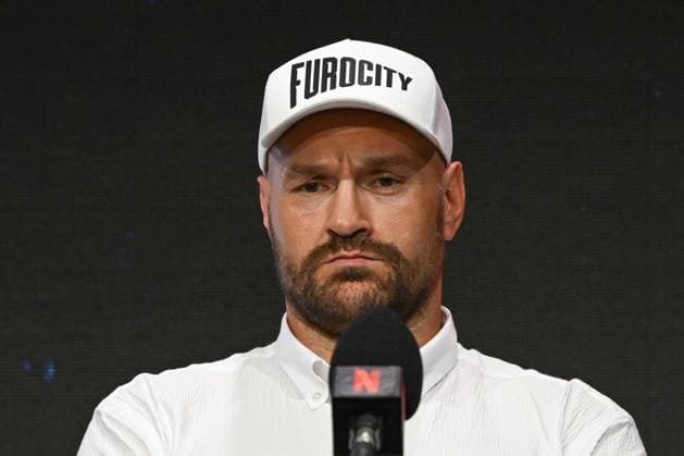 Tyson Fury and Anthony Joshua hold press conference, PK, Pressekonferenz in London before December clash LONDON, UNITED KINGDOM - SEPTEMBER 30: British heavyweight boxers Tyson Fury and Anthony Joshua (not seen) attend a press conference at British Airways ARC, Olympia ahead of their December 11 fight at Principality Stadium in Cardiff, in London, United Kingdom, on September 30, 2026. Rasid Necati Aslim Anadolu London United Kingdom. Editorial use only. Please get in touch for any other usage.  Copyright: x2026xAnadoluxRasidxNecatixAslimx