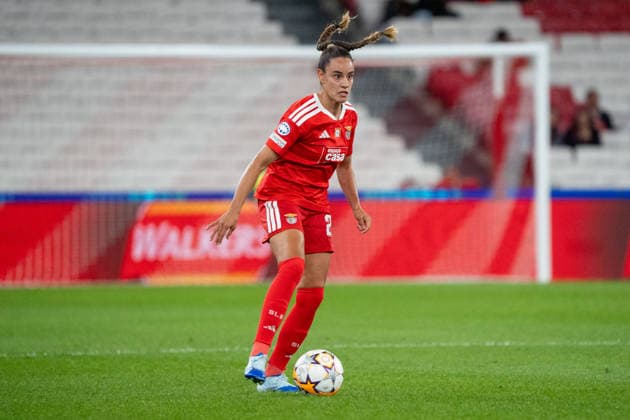 LISBON, PORTUGAL - SEPTEMBER 30: Diana Gomes of Benfica during UWCL match between SL Benfica and FC Bayern Munich at Estádio da Luz on September 30, 2026 in Lisbon, Portugal. Copyright: xCatiaxSilvax Sportspressphoto_SPR243079