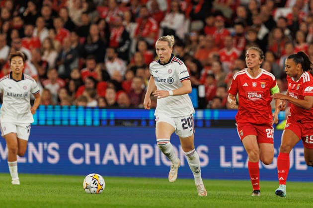 Franziska Kett seen during UEFA Women™s League game between teams of SL Benfica and Fc Bayern Munchen (Luis Loureiro Ball Raw Images) Lisboa Estadio da Luz Portugal Copyright: xLuisxLoureirox lloureiroSlbwBayernW-2208