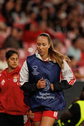 Ines Meninas seen during UEFA Women™s League game between teams of SL Benfica and Fc Bayern Munchen (Luis Loureiro Ball Raw Images) Lisboa Estadio da Luz Portugal Copyright: xLuisxLoureirox lloureiroSlbwBayernW-2803