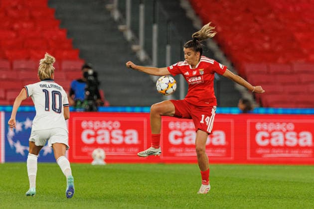 Anna Julia Csiki seen during UEFA Women™s League game between teams of SL Benfica and Fc Bayern Munchen (Luis Loureiro Ball Raw Images) Lisboa Estadio da Luz Portugal Copyright: xLuisxLoureirox lloureiroSlbwBayernW-3036