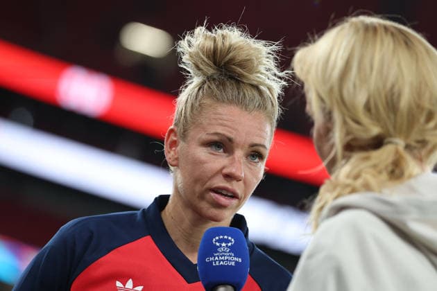 Lisbon, Portugal, September 30: Linda Dallmann of FC Bayern Munich in an interview following the UEFA Women s Champions League 2026–27 group stage Matchday 2 game between SL Benfica and FC Bayern Munich on September 30, 2024, in Lisbon, Portugal Copyright: HMBxMedia JoaquimxFerreira