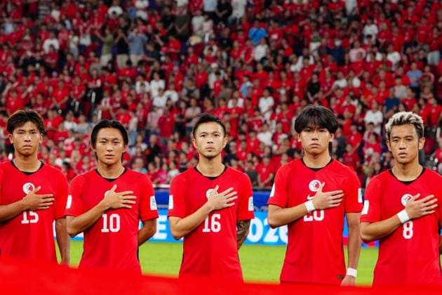 HONG KONG-SPORTS ASEAN-CUP Players of Hong Kong, China and Brunei walk onto the pitch and assemble for pre-match formalities ahead of their FIFA ASEAN Cup Tier 2 group stage encounter at Kai Tak Stadium on September 30, 2026 in Hong Kong. (Photo by Zulu Lo TMHK via Nexpher Images) Hong Kong