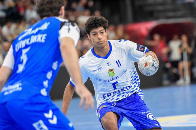 Handball I Men I 2026–2027 Season I EHF European League I Matchday 1 I SG Flensburg Handewitt vs. Fraikin BM Granollers I September 30, 2026 Marcos Fis 11, Fraikin BM Granollers Copyright: xLobeca JanxKirschnerx