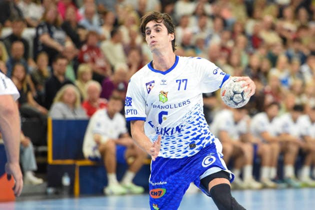 Handball I Men I 2026–2027 Season I EHF European League I Matchday 1 I SG Flensburg Handewitt vs. Fraikin BM Granollers I September 30, 2026 Pablo Urdangarain 77, Fraikin BM Granollers Copyright: xLobeca JanxKirschnerx