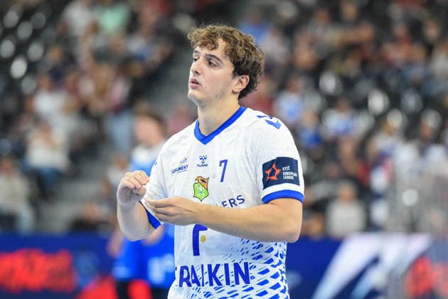 Handball I Men I 2026–2027 Season I EHF European League I Matchday 1 I SG Flensburg Handewitt vs. Fraikin BM Granollers I September 30, 2026 Bernat Povill Nadal 7, Fraikin BM Granollers Copyright: xLobeca JanxKirschnerx