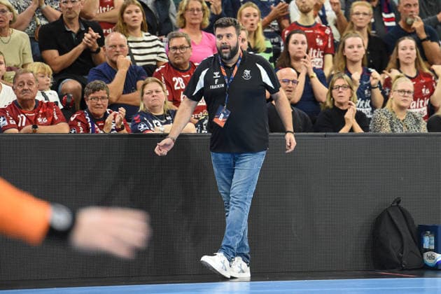 Handball I Men I 2026–2027 Season I EHF European League I Matchday 1 I SG Flensburg Handewitt vs. Fraikin BM Granollers I September 30, 2026 Antonio Rama Garcia, Coach, Fraikin BM Granollers Copyright: xLobeca JanxKirschnerx