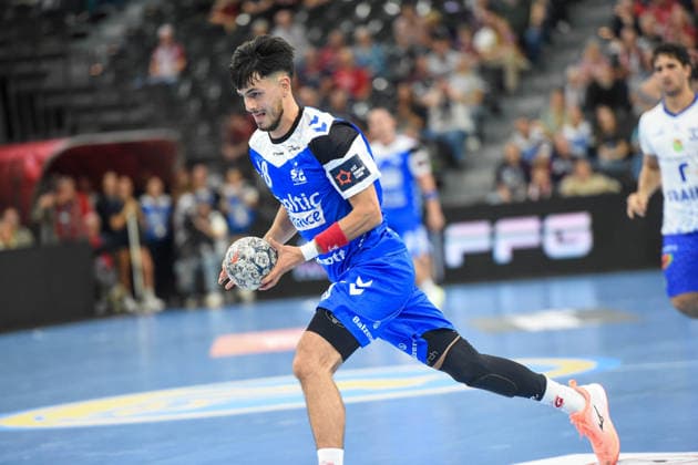 Handball I Men I 2026–2027 Season I EHF European League I Matchday 1 I SG Flensburg Handewitt vs. Fraikin BM Granollers I September 30, 2026 Patrick Volz 28, SG Flensburg Handewitt Copyright: xLobeca JanxKirschnerx