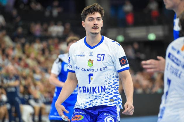 Handball I Men I 2026–2027 Season I EHF European League I Matchday 1 I SG Flensburg Handewitt vs. Fraikin BM Granollers I September 30, 2026 Renan Pinheiro Da Silva 57, Fraikin BM Granollers Copyright: xLobeca JanxKirschnerx