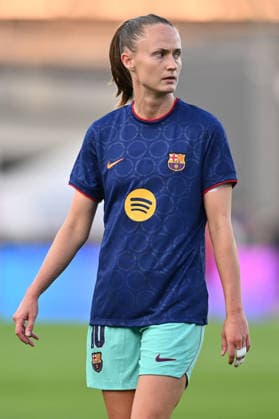 IPA89156783 - Caroline Graham Hansen of F.C. Barcelona warms up before the match of Matchday 2 of the 2026 27 UEFA Women s Champions League group stage, a soccer match between A.S. Roma and F.C. Barcelona at Tre Fontane Stadium on September 30, 2026, in Rome, Italy.  Copyright: xDomenicoxCippitelli IPAxSportx xx IPA89156783