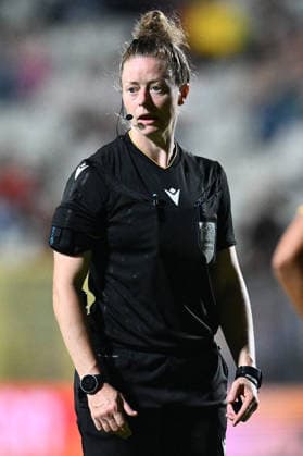 SOCCER - Women s Champions League - AS Roma vs. FC Barcelona, Barca Photo by IPA ABACAPRESS.COM89156776 - Referee Kirsty Dowle (ENG) officiates the UEFA Women s Champions League 2026 27 Group Stage Matchday 2 soccer match between A.S. Roma and FC Barcelona at Tre Fontane Stadium on September 30, 2026, in Rome, Italy. Rome Italy  Copyright: xIPAxSport ABACAx