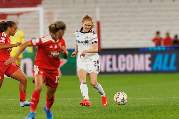 Stine Ballisager seen during UEFA Women™s League game between teams of SL Benfica and Fc Bayern Munchen (Luis Loureiro Ball Raw Images) Lisboa Estadio da Luz Portugal Copyright: xLuisxLoureirox lloureiroSlbwBayernW-3971