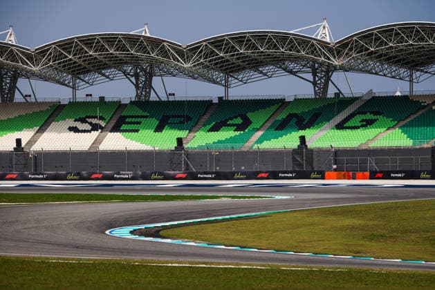 F1 - BAHRAIN GRAND PRIX IN MALAYSIA 2026 track, piste, illustration, grandstands, gradins, during the 2026 Formula 1 Bahrain Grand Prix in Malaysia, 16th round of the 2026 Formula One World Championship, WM, Weltmeisterschaft from October 2 to 4, 2026 on the Sepang International Circuit, in Sepang, Malaysia - SepangMalaysia  Copyright: xANTONINxVINCENTx