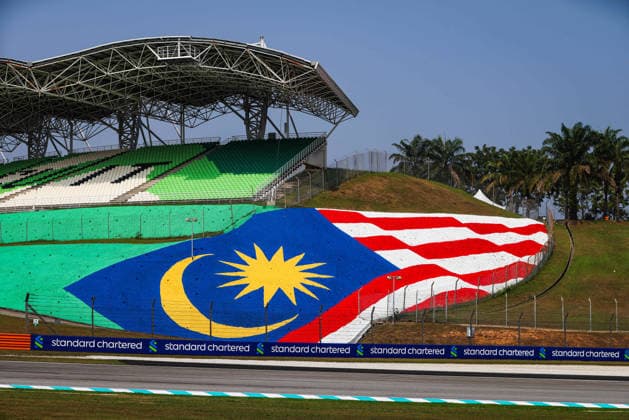 F1 - BAHRAIN GRAND PRIX IN MALAYSIA 2026 track, piste, illustration, flag, drapeau during the 2026 Formula 1 Bahrain Grand Prix in Malaysia, 16th round of the 2026 Formula One World Championship, WM, Weltmeisterschaft from October 2 to 4, 2026 on the Sepang International Circuit, in Sepang, Malaysia - SepangMalaysia  Copyright: xANTONINxVINCENTx