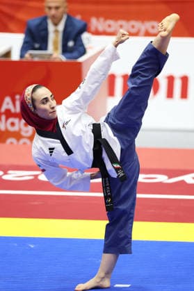 KHAW Nicole Alethea Mei Shan (SGP), OCTOBER 1, 2026 - Taekwondo : Womens Individual Poomsae Semifinals Contest at Toyohashi Gymnasium during the Asian Games Aichi-Nagoya 2026 in Aichi, Japan.  aflo_352317219 KenichiroxOganex