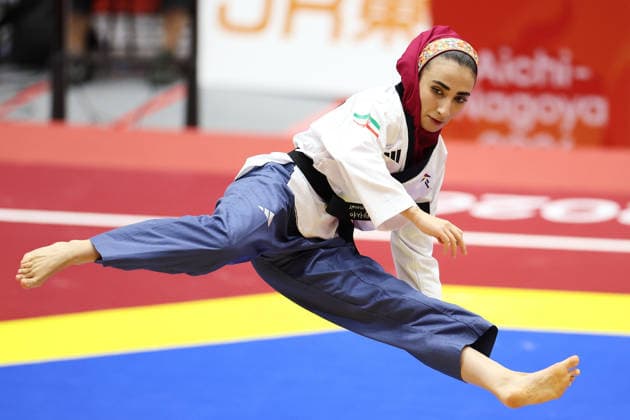 KHAW Nicole Alethea Mei Shan (SGP), OCTOBER 1, 2026 - Taekwondo : Womens Individual Poomsae Semifinals Contest at Toyohashi Gymnasium during the Asian Games Aichi-Nagoya 2026 in Aichi, Japan.  aflo_352317221 KenichiroxOganex