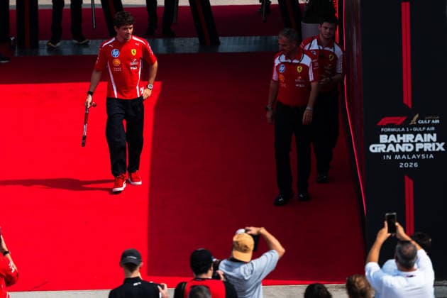 Formula 1 Gulf Air Bahrain Grand Prix in Malaysia 2026 Levi Erb OVERTAKE MAXPPP - Sepang 01 10 2026 16 LECLERC Charles (mon), Scuderia Ferrari HP, portrait at the Formula 1 Gulf Air Bahrain Grand Prix 2026 in Malaysia, the 15th round of the 2026 FIA Formula 1 World Championship, WM, Weltmeisterschaft at the Sepang International circuit, from 1 to 4 October 2026 Sepang Sepang International Circuit Malaysia  Copyright: xOVERTAKE MAXPPPxLevixErbx OVT202610016736 OVT202610016736