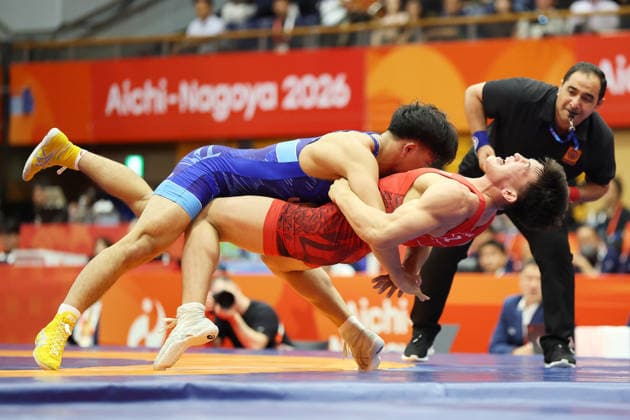Taizou Yoshida (JPN), SEPTEMBER 30, 2026 - Wrestling : Men s Greco-Roman 87kg Final at Nagoya City Inae Sports Center during the Asian Games Aichi-Nagoya 2026 in Aichi, Japan. Noxthirdxpartyxsales  aflo_352156075 KenichiroxOganex