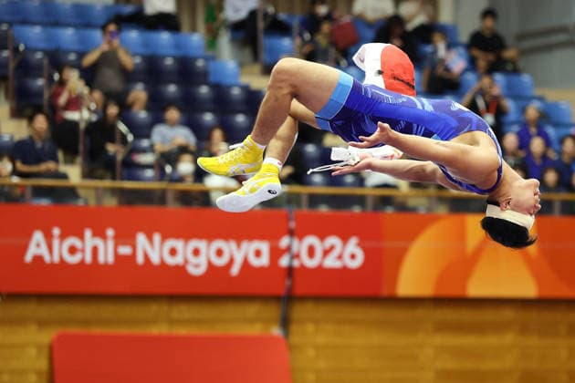 Taizou Yoshida (JPN), SEPTEMBER 30, 2026 - Wrestling : Men s Greco-Roman 87kg Final at Nagoya City Inae Sports Center during the Asian Games Aichi-Nagoya 2026 in Aichi, Japan. Noxthirdxpartyxsales  aflo_352156101 KenichiroxOganex