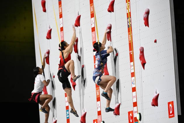 Karin Hayashi (JPN), SEPTEMBER 30, 2026 - Sports Climbing : Women s Speed Quarter-final at Nagoya International Exhibition Hall (Portmesse Nagoya) during the Asian Games Aichi-Nagoya 2026 in Aichi, Japan. Noxthirdxpartyxsales  aflo_352176391 KenjiroxMatsuox