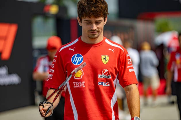 RECORD DATE NOT STATED 1st October 2026; Sepang IC, Kuala Lumpur, Malaysia; Formula 1, Bahrain Grand Prix, Arrival Day; Charles Leclerc (16) of Monaco and Scuderia Ferrari HP arriving at the Bahrain Grand Prix StephenxBlackberry